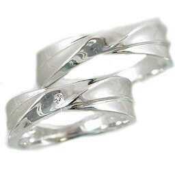 【楽天スーパーSALE】【10%OFF】ホワイトゴールド ペアリング ダイヤモンド 指輪 マリッジリング ペア 結婚指輪 2本セット ダイヤ 0.02ct K10wg