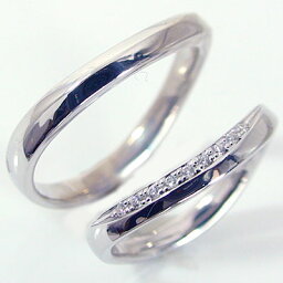 ペアリング 結婚指輪 マリッジリング プラチナ900 ダイヤモンド ペア 2本セット Pt900 指輪 ダイヤ 0.04ct