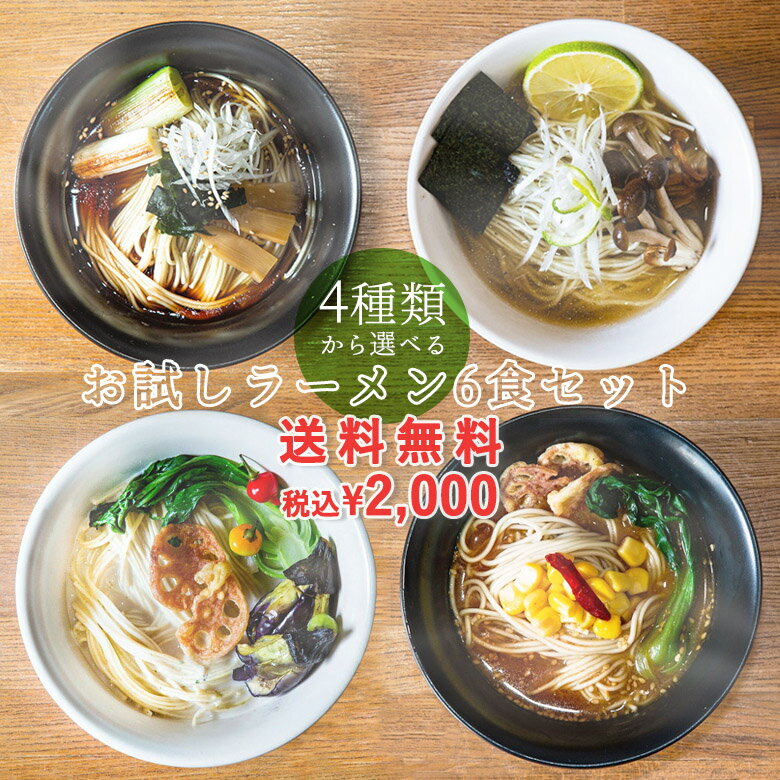 【公式】《選べるお試しセット》ヴィーガンラーメン4種から6食選べるお試しセット【送料無料】MMR-020A 米麹 34種 国…