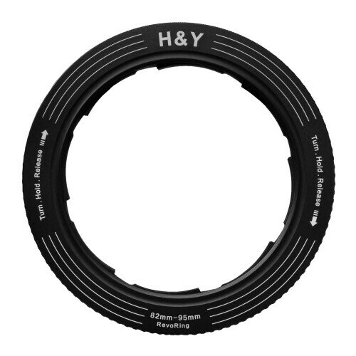 楽天まばし商店H&Y ステップアップリング REVORING 82-95mm ブラック レボリング フィルター径変換アダプター 95mmフィルター用 可変式 RS95