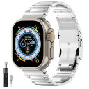 YOFITAR for Apple Watch バンド チタン合金製 軽量 49mm/45mm/44mm/42mm/41mm/40mm アップルウォッチ 交換ベルト Apple Watch Series Ultra2/Ultra/10/9/8/SE2/7/6/SE/5/4 対応 iWatchバンド Apple Watch アクセサリー 長さ調