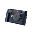 SIUTATDSH カメラハーフケース Leica M11/M11-P用、ビンテージメタル本革カメラ保護ケース スタイリッシュ ポータブル 耐衝撃 (ブルーL)