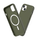 RHINOSHIELD iPhone 13 mini SolidSuit ケース MagSafe対応 耐衝 米軍MIL規格 衝撃吸収 傷 指紋 防止 薄型 軽量 SGS認証 - シーウィードグリーン