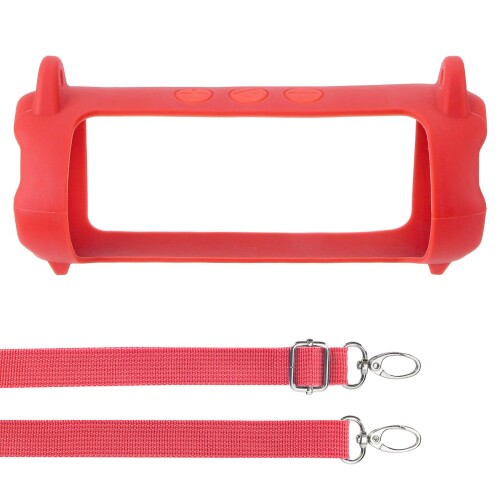 Lebakortシリコンケースに適合するJBL FLIP 7 Bluetooth対応 ポータブルスピーカー (レッド ケース)