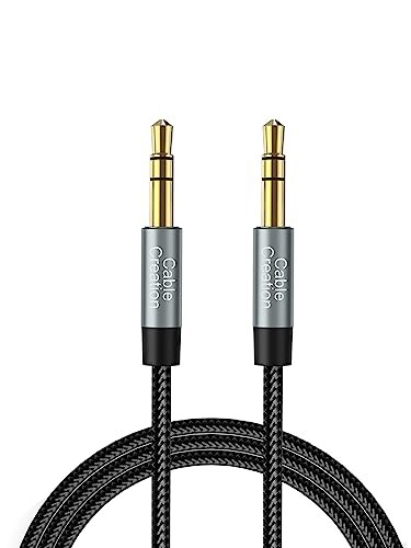 AUX,CableCreation 3.5mm オーディオケーブル 0.9M TRS ステレオケーブル ヘッドフォン/iPod/iPhone/iPad/ホームステレオ/カーステレオなど対応