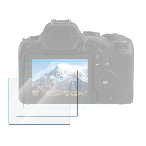SMALLRIG スクリーンプロテクター 3枚パック Canon R6 / R6 II / R7用 0.3mm超薄型強化ガラスカバー 2.5Dラウンドエッジ 傷防止 気泡防止 耐衝撃 5805