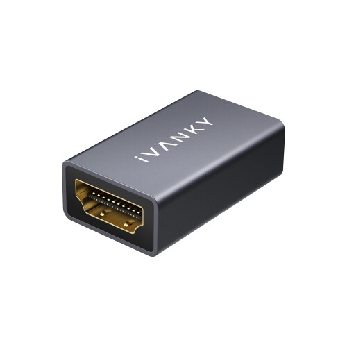 iVANKY HDMI 中継アダプター（4K@60Hz 18Gbps)ハイスピード 延長コネクター HDMIケーブル延長接続(メス - メス）