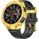 MioHHR ステンレススチールケースカバー付きシリコンストラップ互換性 Samsung Galaxy Watch 5 Pro 45mm バンド保護ケース男性用...