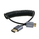 HangTon 8K 4K 60p Mini HDMI to HDMI 2.1 Coiled Cable for Nikon Z5 Z7 D750 Sony C...