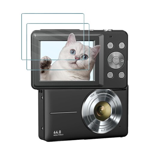 For Lecran デジタルカメラ デジカメ フィルム 強化ガラス 保護フィルム 高い透明度 飛散防止 自動吸着..