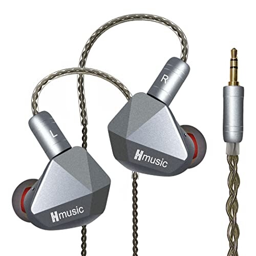 Hmusic IEM wbhtH L HiFi XeI Cz Hi-Res d̎C_Ci~bN CCCz GՒf LCz 0.78mm 2Pin O\P[ut (}CNȂ)