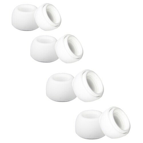 Adhiper (4組)交換するイヤーピース(XS/S/M/Lサイズ 各1ペア)ノンスリップシリコン交換用イヤーチップ防塵メッシュとノイズ低減ホールを装備Air...