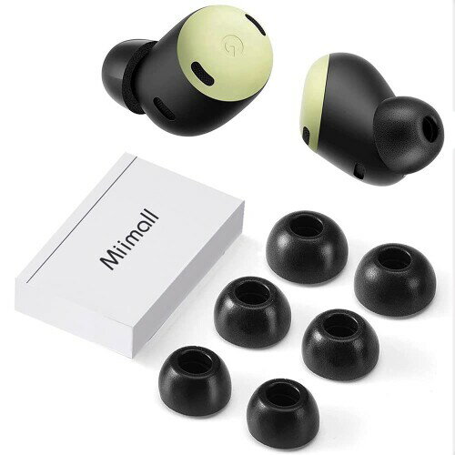 Miimall Google Pixel Buds Pro イヤーピース グーグル Pixel Buds Pro イヤーピース メモリーフォーム スポンジ フィット感 柔軟性 ソフト 遮音性 脱落防止 Google Pixel Buds Pro対応（S*2+M*2+L*2）