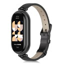 (LanQii) レザーバンド Xiaomi Smart Band 7/Xiaomi Mi Band 7 対応 バンド ベルト ソフト 柔軟性 ビジネス風 交換...