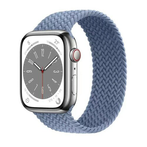 コンパチブル for apple watch バンド 軽量設計 通気性 アップルウォッチ用バンド iwatch バンド 柔らかいシリコーン糸混紡リサイクルヤーン素材 ブレイデッドソロループ apple watch Ultra3/Ultra2/U