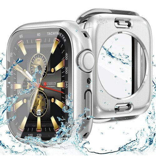 (2 in 1全周保護) Apple Watch カバー Series 9/8/7 45mm 対応 BUITFOU アップルウォッチ用 ケース 360°全面防水 一体型 新デザイン Apple Watch ケース対応 全面保護 超薄型 装着簡単 耐衝撃 高透過率 指