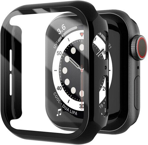 ELYBYYLE for Apple Watch ケース Apple Watch Ultra3/Ultra2/Ultra 49mm対応 一体型 日本旭硝子材 二重構造 applewatch 用カバー アップルウォッチ ケース 全面保護 耐衝撃 装着簡単 ブラック