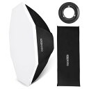 KIKIFOTO 95cm/37インチ 八角形ソフトボックス、デュアルディフューザー、クイックマウントと取り外し、ポートレート、製品、食品、ビデオ撮影用のBowensマウントスタジオスピードライト