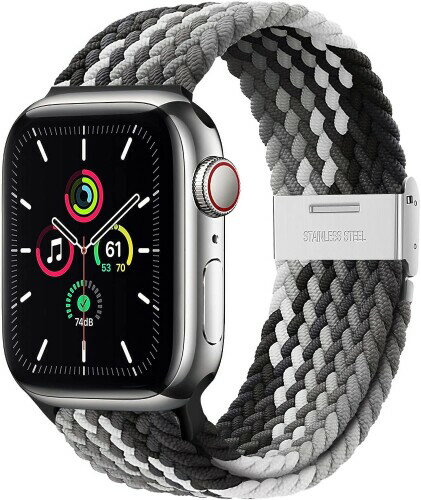 (jimii優品) 新版 Watch バンド アップルウォッチ バンド スポーツバンド ナイロン Series 8 7 6 SE 5 4 3 2 1 編み込み 伸縮バンド サイズ調整可能 全機種対応 45mm 44mm 42mm 41mm 40mm 49mm iwatch交換ベル