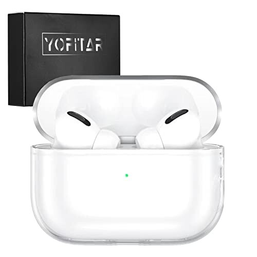 YOFITAR AirPods Pro 2 p P[X NA GA[|bY v p TPUP[X  SʕیJo[ h~ ϏՌ ho [d\ h Jrit AirPods Pro2p̃P[X 