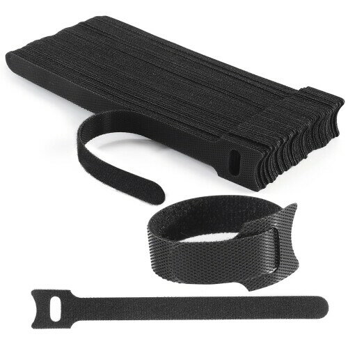 Orirya マジックテープ 結束バンド ケーブル固定 マジックハンド 業務用 配線整理結束 面ファスナー 繰..