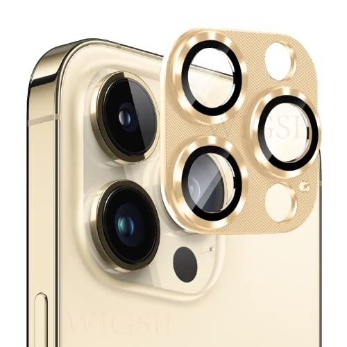 Wigsii カメラフィルム iPhone 13 Pro / 13 Pro Max カメラフィルム アルミ合金製＋AR高透過率強化ガラス アイフォン 13 プロ / 13 プロマックス レンズ保護フィルム カバー 0.25mm超薄 一体型 ...