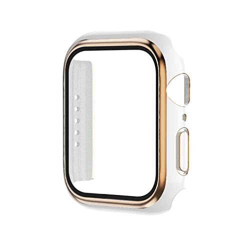 AMAPC for Apple Watch ケース Apple Watch Series 9/8/7 41mm 用 一体型 アップルウォッチ AppleWatch 9/8/7 41mm対応 日本旭硝子材 二重構造 applewatch 用カバー アップルウォッチ ケース 全面保護 耐衝撃 装着