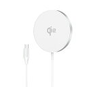 Qi2 ワイヤレス充電器15W Tomistan magsafe用充電器 ?磁気 Qi2.0公式認証iPhone用充電パッド AirPods Pro対応Magsafe用充電器 A/Cケーブル付き強力マグネット充電パッド