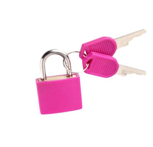 HJ 南京錠 小型 ミニロック ダイアリー セキュリティロック かわいい 盗難防止用 ステンレス鋼製 旅行..