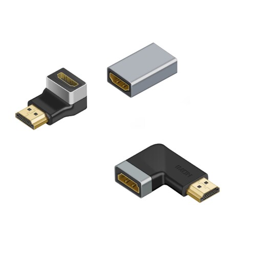 HDMI L型変換アダプタ 左右変換 90度+270度 メス - メス（3個セット） HDMIオスtoメスアダプタ L型 HDMI延長アダプタ 4K/60Hz 3D対応 【最大4K@60Hz解像度】既存の2つのHDMIケーブル(オスーオス)を簡単に延長、HDR、4K@60Hz、3840x2160、 2560x1600、2560x1440、 1920x1200、 1080Pなどを対応します。 【優れた安定性】劣化に強い24K金メッキコネクター、及び多重シールド処理を施すことにより、信号ロス・ノイズを最低限まで抑え、 映像・音声を遅延なく転送。 【アングルの問題を解決】:メス - メス 90°+270°3個セットがあります。左右向きにケーブルを接続できるタイプです。柔軟性により、あなたは過度にHDMIケーブルを曲げる必要がないので、ケーブルまたは高価な機器のHDMI端子(メスコネクタ)への損傷を避けます。 【幅広い互換性】Fire TV、Apple TV、PS4、PS3、ブルーレイプレーヤー、Fire TV、Apple TV、ブルーレイプレーヤー、XBox one、XBox 360、コンピュータ、その他HDMI使用のデバイスをTVやディスプレイ、A/V受信機などに繋げ、既存HDMIケーブルを延長、ミラーリング・拡張モードを対応し、複雑な操作は不要で、会議室 、オフィス、ホームエンターテイメント、展示会などいろんな場で活躍できるHDMIカプラーです。 【高解像度】4K/3D Maxの解像度を実現し、オーディオビデオを両方出力します。HDMI変換アダプタは、3D映像伝送、オーディオリターンチャンネル(ARC)に対応しています。4K UltraHD、解像度4096×2160に達し、色深度を最大限に実現、優れた色彩を再現可能です。 商品コード59067943115商品名HDMI L型変換アダプタ 左右変換 90度+270度 メス - メス（3個セット） HDMIオスtoメスアダプタ L型 HDMI延長アダプタ 4K/60Hz 3D対応カラー3個※他モールでも併売しているため、タイミングによって在庫切れの可能性がございます。その際は、別途ご連絡させていただきます。※他モールでも併売しているため、タイミングによって在庫切れの可能性がございます。その際は、別途ご連絡させていただきます。