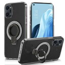 OPPO RENO9 A ケース OPPO RENO7 A OPG04 ケース 透明 リング付き オッポ リノ7a / リノ9a クリア ケース タンド機能 ストラップホール付き 擦り傷防止 滑り止め