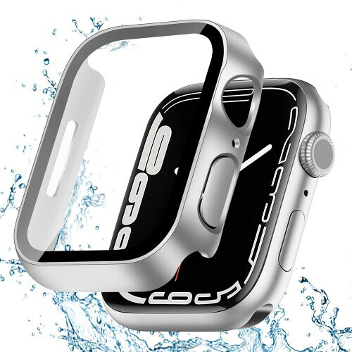 TEMEDO 対応 アップルウォッチ カバー Series SE3/SE2/SE/6/5/4 Apple Watch ケース 防水 PC素材 3D直角エッジデザ Apple Watch カバー ガラスフィルム 一体型 アップルウォッチ ケース 全面保護 高耐久 高