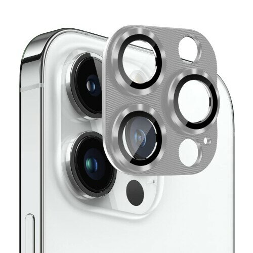 Wigsii カメラフィルム iPhone 13 Pro / 13 Pro Max カメラフィルム アルミ合金製＋AR高透過率強化ガラス アイフォン 13 プロ / 13 プロマックス レンズ保護フィルム カバー 0.25mm超薄 一体型 硬度9H