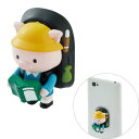 エレコム スマホリング スマホスタンド ちょいのせフレンズ (キャラクターをスマホにつけて落下防止) 小学生ブタ P-STBFESPIG