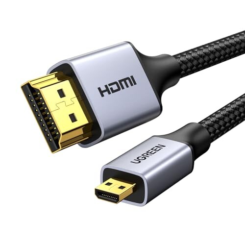 UGREEN マイクロhdmiケーブル hdmi Micro hdmi 変換 双方向伝送 高耐久性 4K 60Hz 3D HDR ARC 高速18Gbps テレビ カメラ GoPro Hero 7 6 5 Raspberry Pi 4 Sony Nikon Yoga 3 Pro等対応 2M