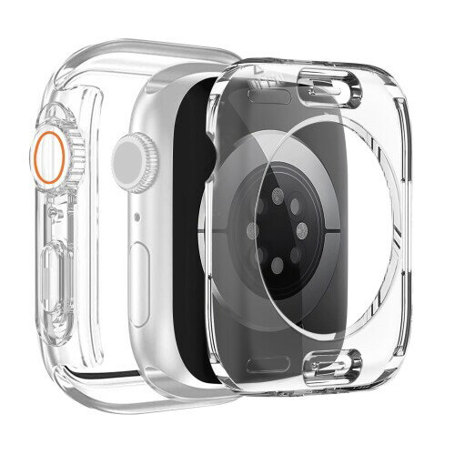 TEMEDO 対応 Apple Watch ケース Series SE3/SE2/SE/6/5/4 アップルウォッチ カバー PC素材 防水 2 in 1 前後の保護 Apple Watch カバー 全面保護 二重構造 アアップルウォッチ ケース ガラスフィルム 一体