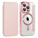 iPhone 15 pro max ケース 手帳型 magsafe対応 6.7インチ 背面 透明 クリア 財布型 アイフォン 15 プロマックス ケース マグセ...