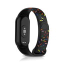 (RicYeel) Xiaomi Smart Band 9 / Xiaomi Smart Band 8 対応 バンド シリコン製 スポーツバンド 交換用ストラップ 交換ベルト 柔らかい 調節可能 防汗 男性 女性 時計バンド Xiaomi Mi Band 9 / Xiaomi Mi Band 8用(2)