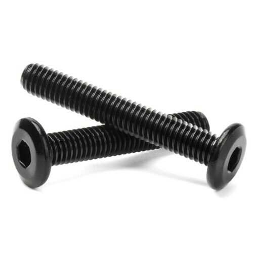 2個入 平ボタンキャップボルト 黒 304 ステンレス鋼 M8 六角穴付ボルト 家具継手 家具 ベビーベッド用..