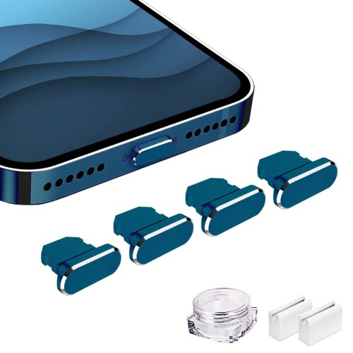 VIWIEU iPhone 14 13 12 Mini Pro Max Lightning 保護キャップ ライトニング充電口 コネクタ 端子保護、精密アルミで が 超耐久防塵プラグ iPhone 11 X Xs Max Xr 8 7 6S 6 Plus Pro 5s SE iPad mini Airpod適応 ホコリ