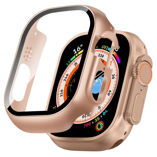 TEMEDO 対応 Apple Watch ケース Ultra 3/2/1 アップルウォッチ カバー PC素材 Apple Watch カバー 全面保護 二重構造 アップルウォッチ ケース ガラスフィルム 一体型 高耐久 高透過率 装着簡?(49mm,