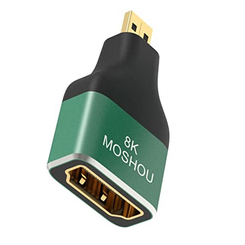 Sikai 8K Micro HDMI - HDMI メス 変換コネクター8K HDMI Cable 2.1規格 micro hdmi オス 変換ケーブル マイクロ HDMI to HDMI (マイクロType-D オス - Type A オス) HDMI 変換 8K@60Hz 4K@120Hz Ultra HD HDR アダプター デジ