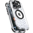UMITTOS iPhone 16 Pro Max 用 ケース 防水 衝撃吸収 水中撮影対応 顔認証対応 全面保護 完全防水 防雪 防塵 滑り止め 手持ちやすい 頑丈 耐衝撃 ストラップ付き 雨の日、お風呂など適用 防水ケ