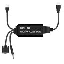 VGA HDMI ϊA_v^ CANEOV bLVGAHDMI o rfIϊP[u 1080PΉ 3.5mmI[fBIR[ht ] USBdP[utPC DVD HDTVp