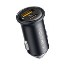 VOLTME シガーソケット usb-c 最大30W 急速充電 USB C+Aポート 車 充電器 カーチャージャー usb 2ポート 軽量 タイプc 車載充電器 12V/24V入力に対応 PD3.0 QC3.0 PPS対応 iPhone Galaxy Android スマートフォ