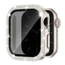 Knossen コンパチブル Apple Watch ケース 45mm キラキラ アップルウォッチ カバー 覗き見防止 Apple Watch カバー ダブルダ...