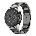 Karzenth for Galaxy Watch 3 45mm/Galaxy watch 46mm/Ticwatch Pro/Gear S3 Classic/Frontierバンド 22mmステンレス製 調整工具付属 高級感 ビジネス風バンド(ブラック)