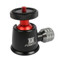 FOMITO 小型雲台 360度 回転可能 ボールヘッド カメラ ビデオカメラ 三脚一脚 一眼レフカメラ用