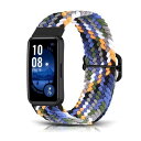 (MosFoil) Huawei Band 10 / Huawei Band 9 / Huawei Band 8 対応 バンド ファーウェイバンド10 交換ベルト サイズ調節可能 編組バンド ナイロン製 弾力性 皮膚にやさしい 軽量 コンパチブル Huawei Band 8 / Hu