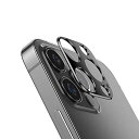 iPhone12 Proカメラレンズ 保護 メタルリング ファッションリング レンズカバー レンズ プロテクター ベゼル アイフォン12 / 12ミニ /12プロ / 12プロマックス(iPhone 12 Pro(ブラック))